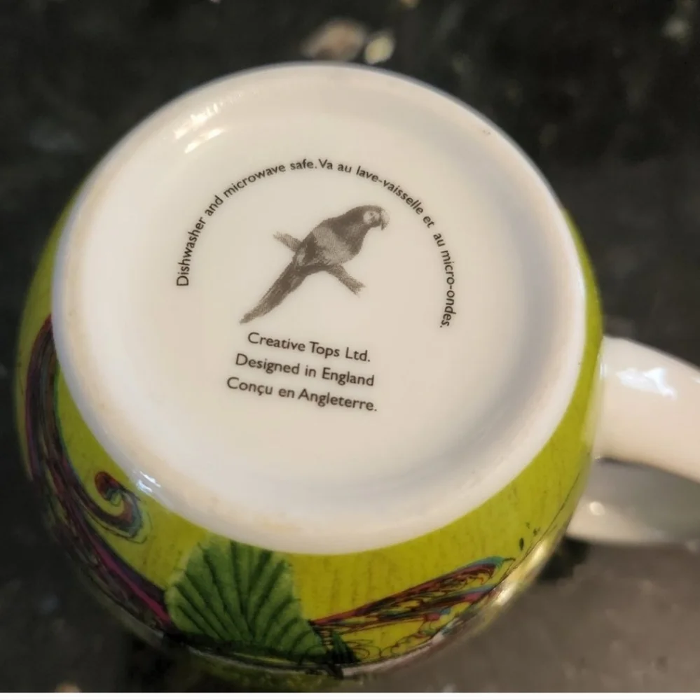 COPY - 2 Creative Tops Ltd Parrot Toucan Tropical Mug and tropical birds